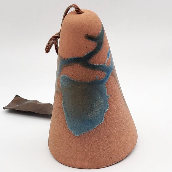 Elmer Loretta Gatti Vintage Southwestern Abstract Wind Bell Windchime Copper Tag - Picture 4 of 8